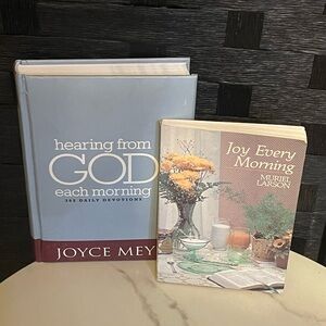 set of 2 books Hearing from God Each Morning 365 Daily Devotions & every morning